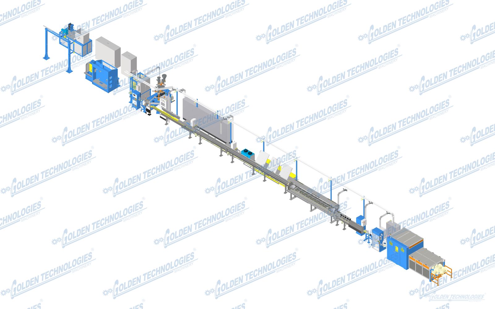 Network cable insulation extrusion line 65+35 for CAT5 and CAT6