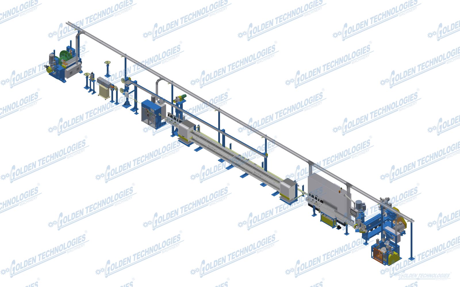 Network cable sheathing extrusion line 80